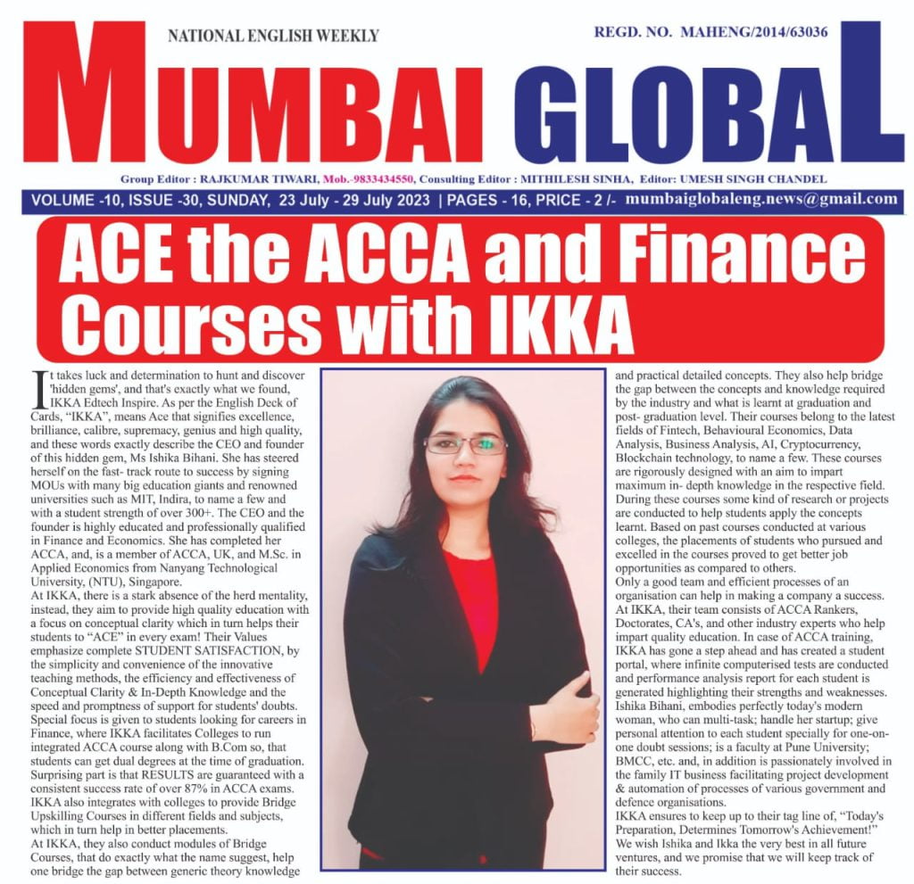Ikka Classes Mumbai Global Coverage
