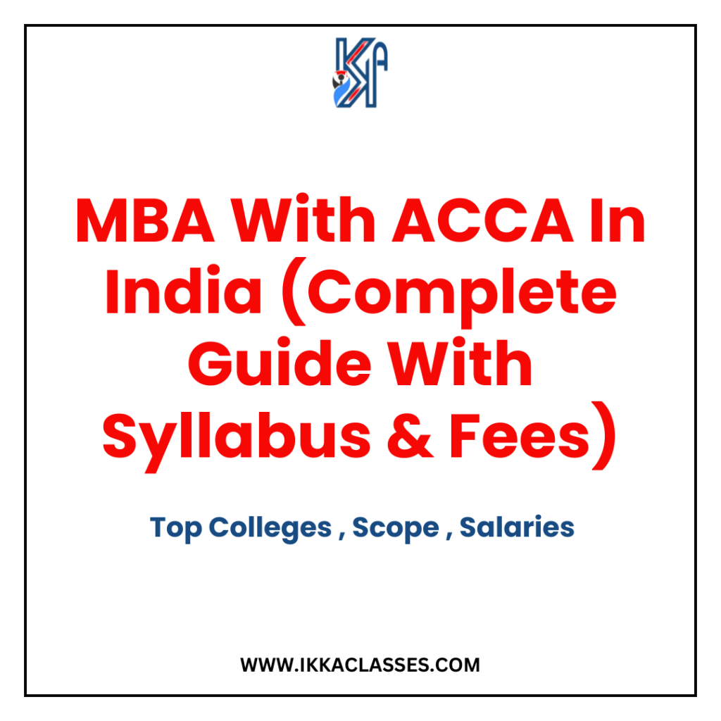 acca with mba in india