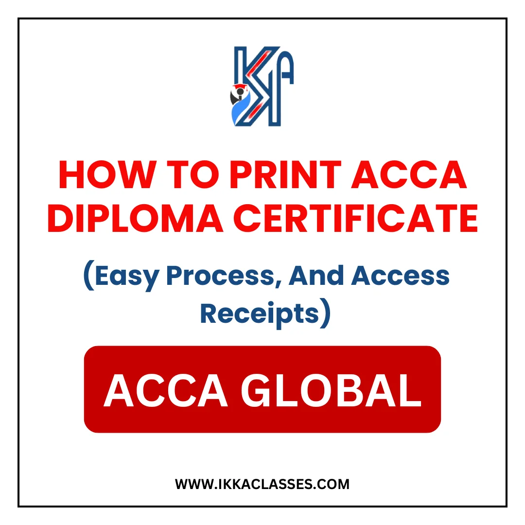 introduction of how to Print acca diploma certificate