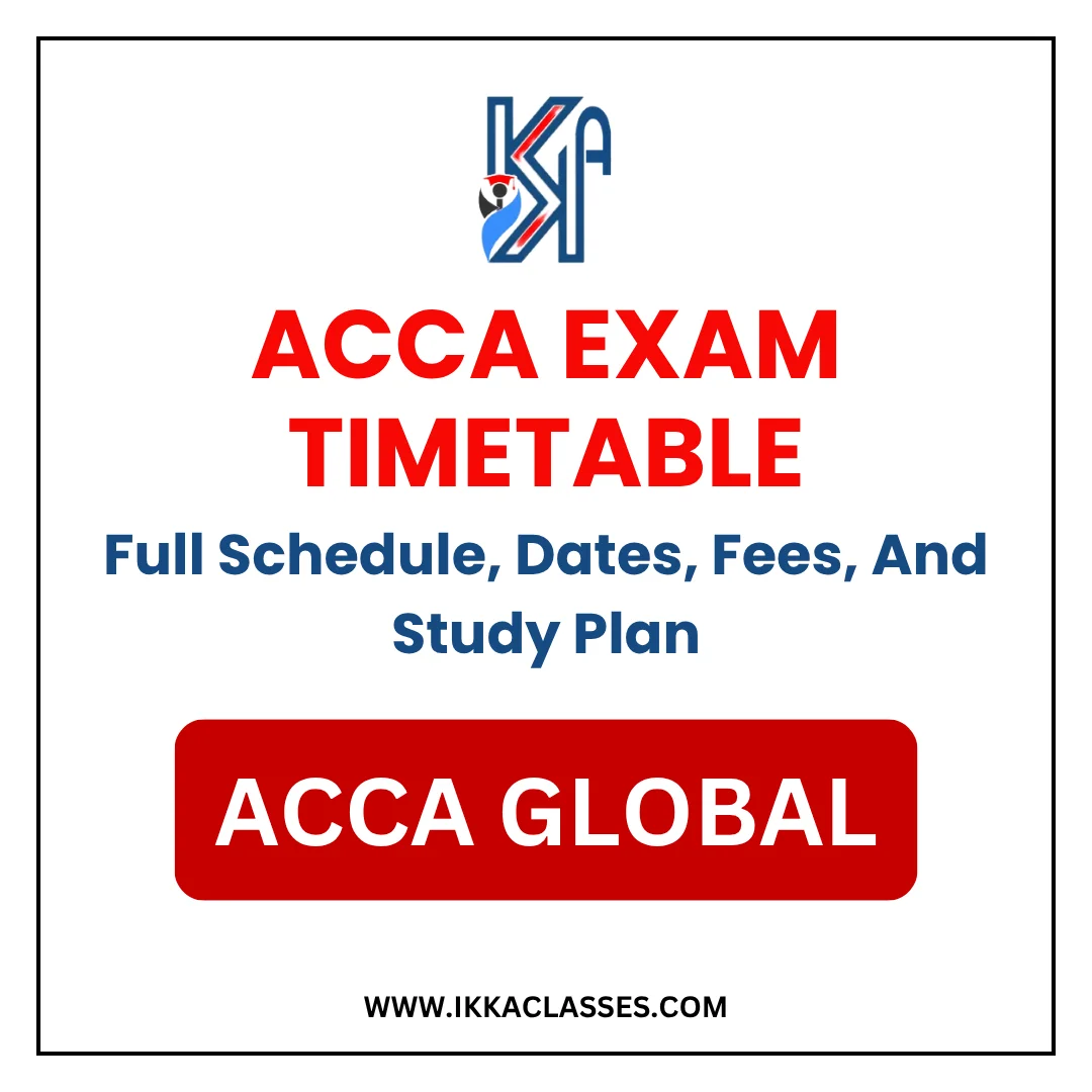 ACCA Exam Timetable