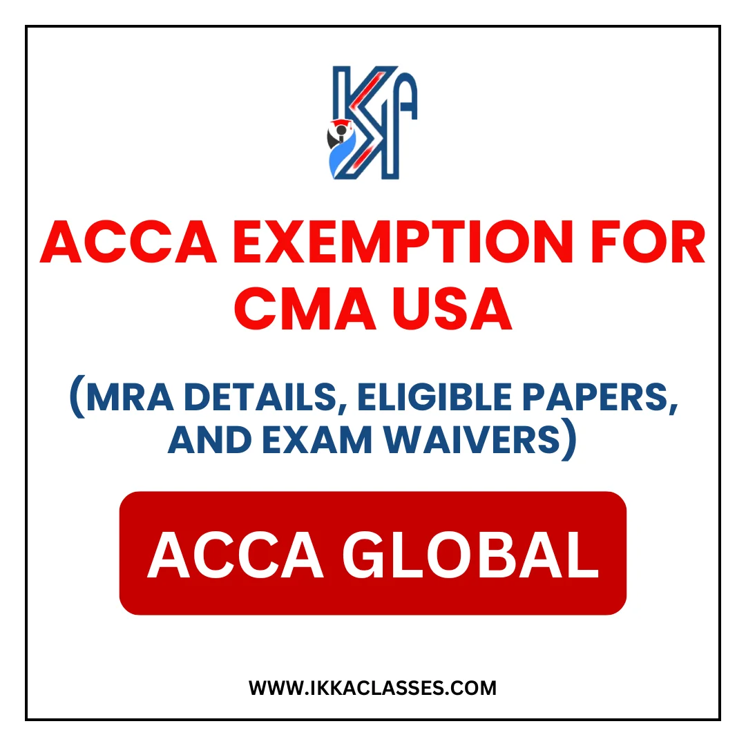 ACCA Exemption For CMA USA
