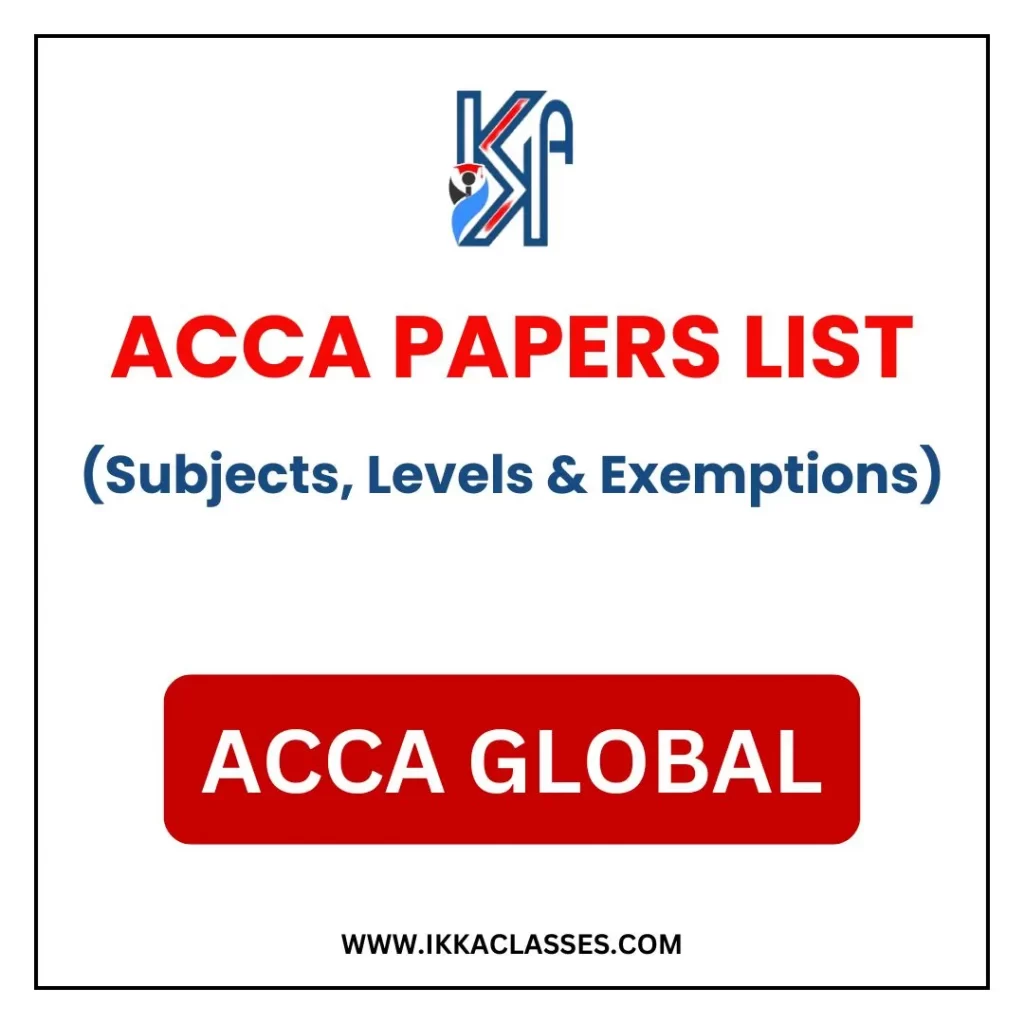 ACCA Papers List