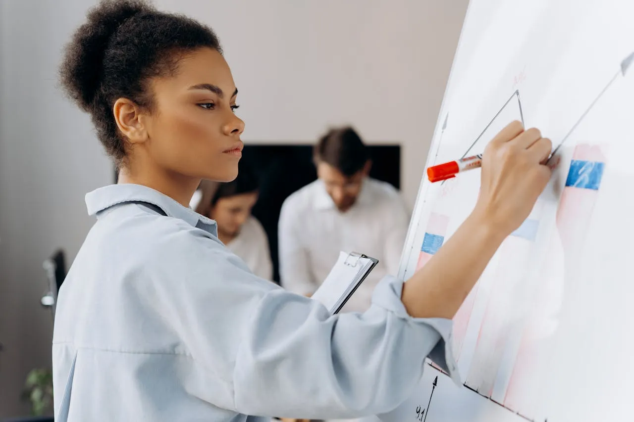 student analyzing trends and patterns of a case study for skills level ACCA paper